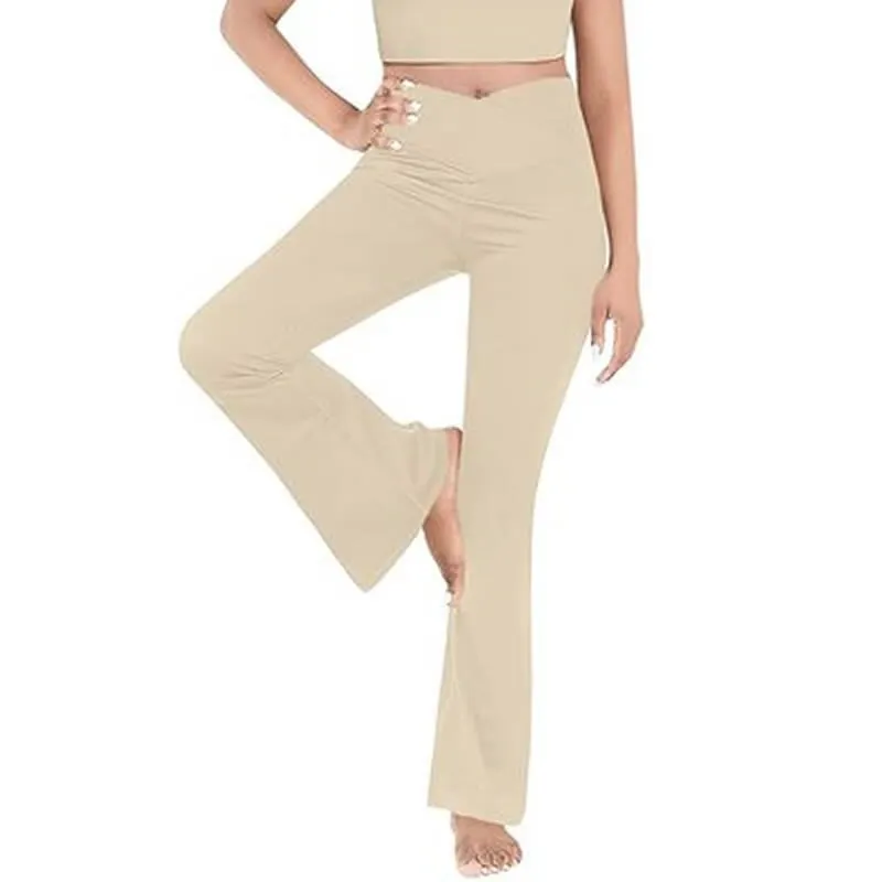 woman pants With Pockets Tummy Control High Waisted Yoga Pants Bootleg Work Pants Dress Pants Workout Pants for Women