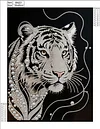 Diamond Painting-DIY Special Shaped Drill Pearl Painting Tiger(35x45cm)