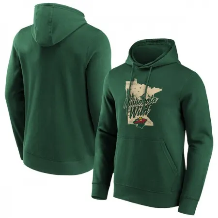 Men's Minnesota Wild Dark Green Hometown Graphic Hoodie YW29