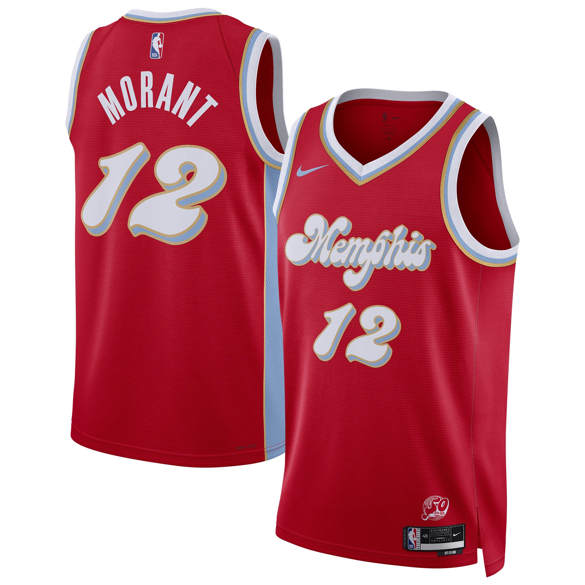 Unisex Memphis Grizzlies Ja Morant Red 2024/25 Swingman Jersey - City Edition mysite