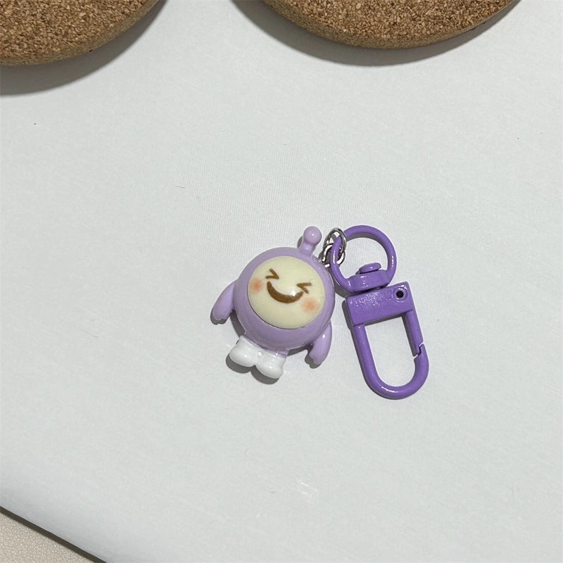 Colorful Keychain Egg Party Pendant Cyber Celebrity Cartoon Hanging Ornaments Strange Cute Egg Matching Girls’ Accessories