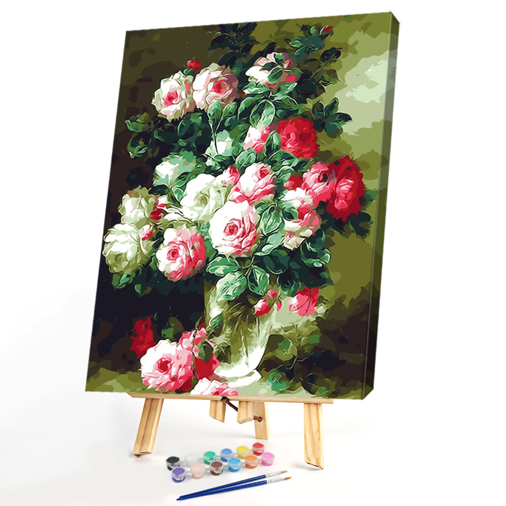 

40*50CM Paint By Numbers-Table Flowers, 501 Original