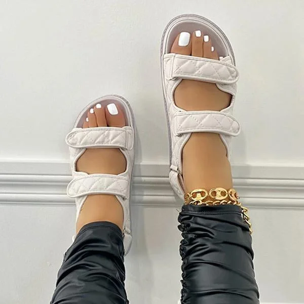 Velcro Straps Slip-On Entry Sandals