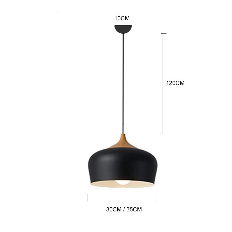 Modern Pendant Light Kitchen Fixtures For Dining Room Wood Black Restaurant Hanging Lamp Bar Bedroom Lighting Lustre