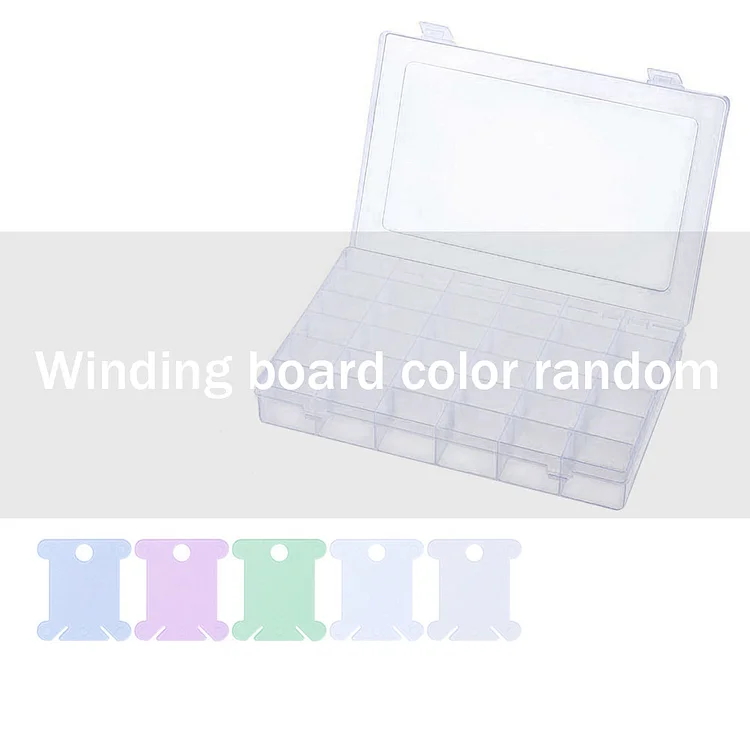 36 Grids Embroidery Floss Storage Box with Floss Bobbins DIY Sewing Tools gbfke