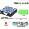 Christmas Snowflake DIY PU Diamond Painting Note Box 160 Papers Memo Box