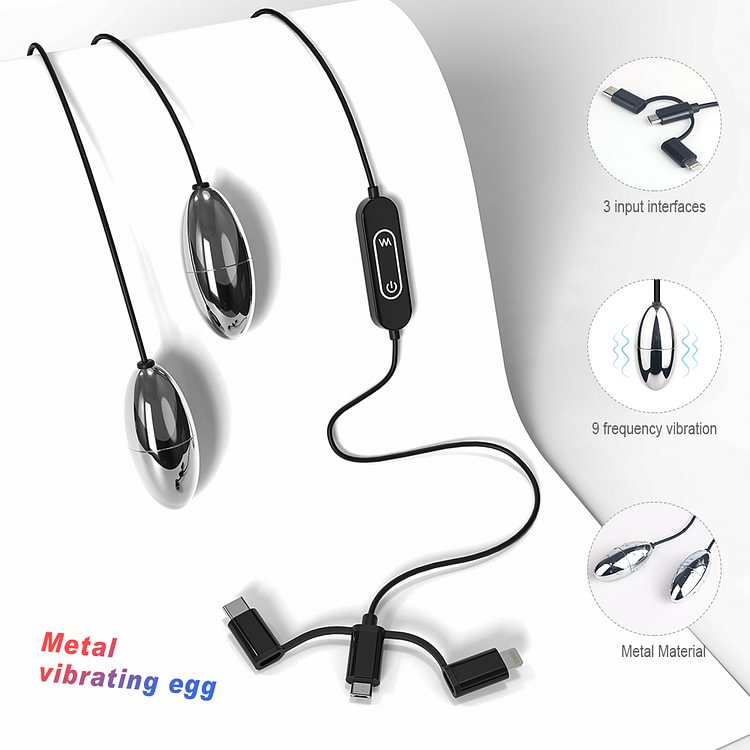 Wonderful USB Double Jumping Eggs Bullet Love Eggs Vibrator Mini Wired Sex Toy For Woman