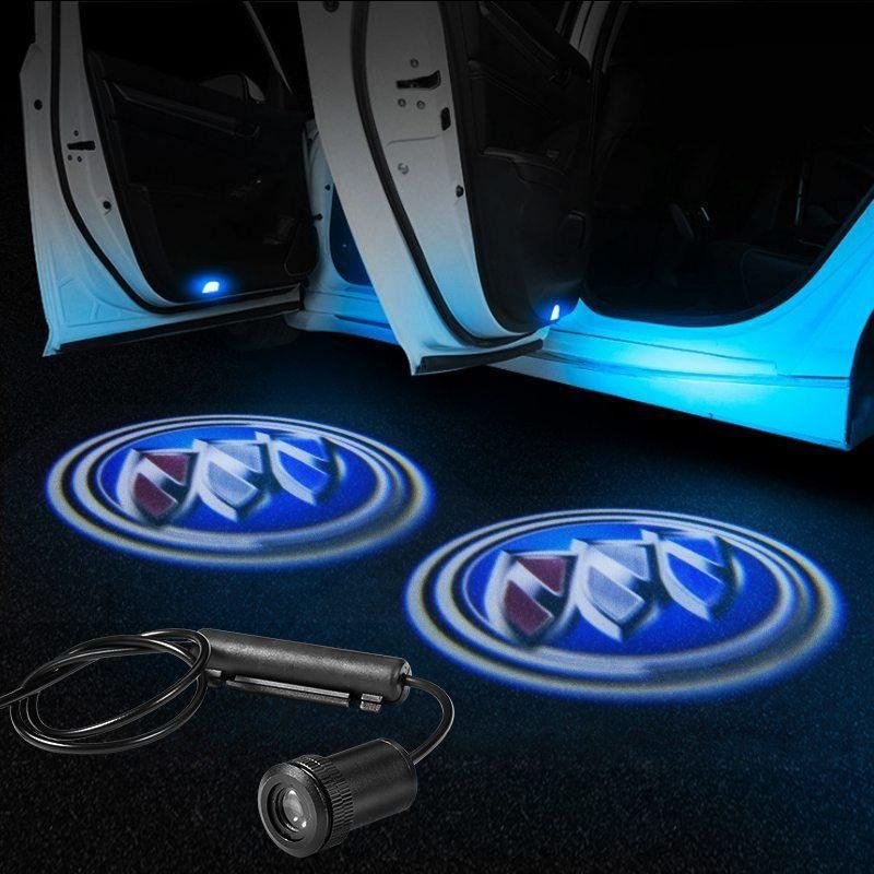 2PCS LED Car Door Welcome Logo Ghost Shadow Light Laser Projector Lamp Fit for Buick Lacrosse Regal Envision  dxncar