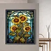 （Big Size)Sunflower Glass Painting-Paint by Numbers Acrylic Painting 50*60CM