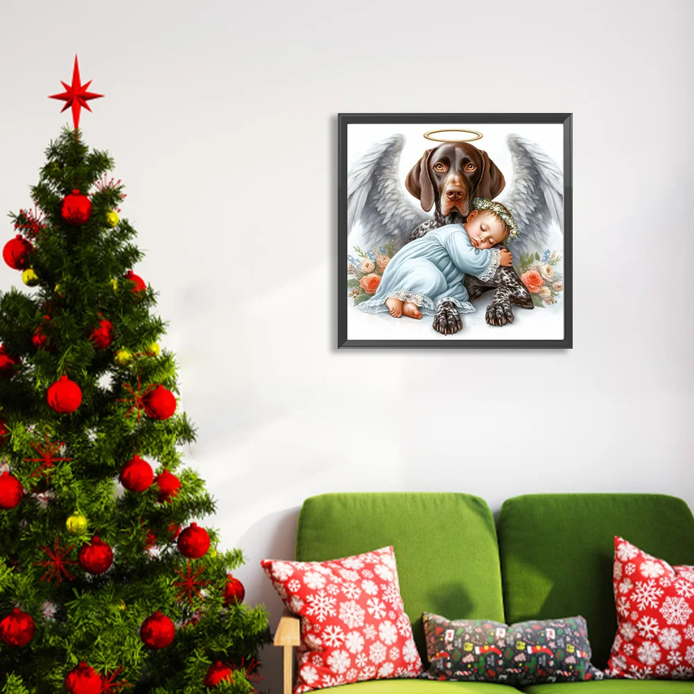 Diamond Painting - Full Round Drill - Angel Child(Canvas|40*40cm)