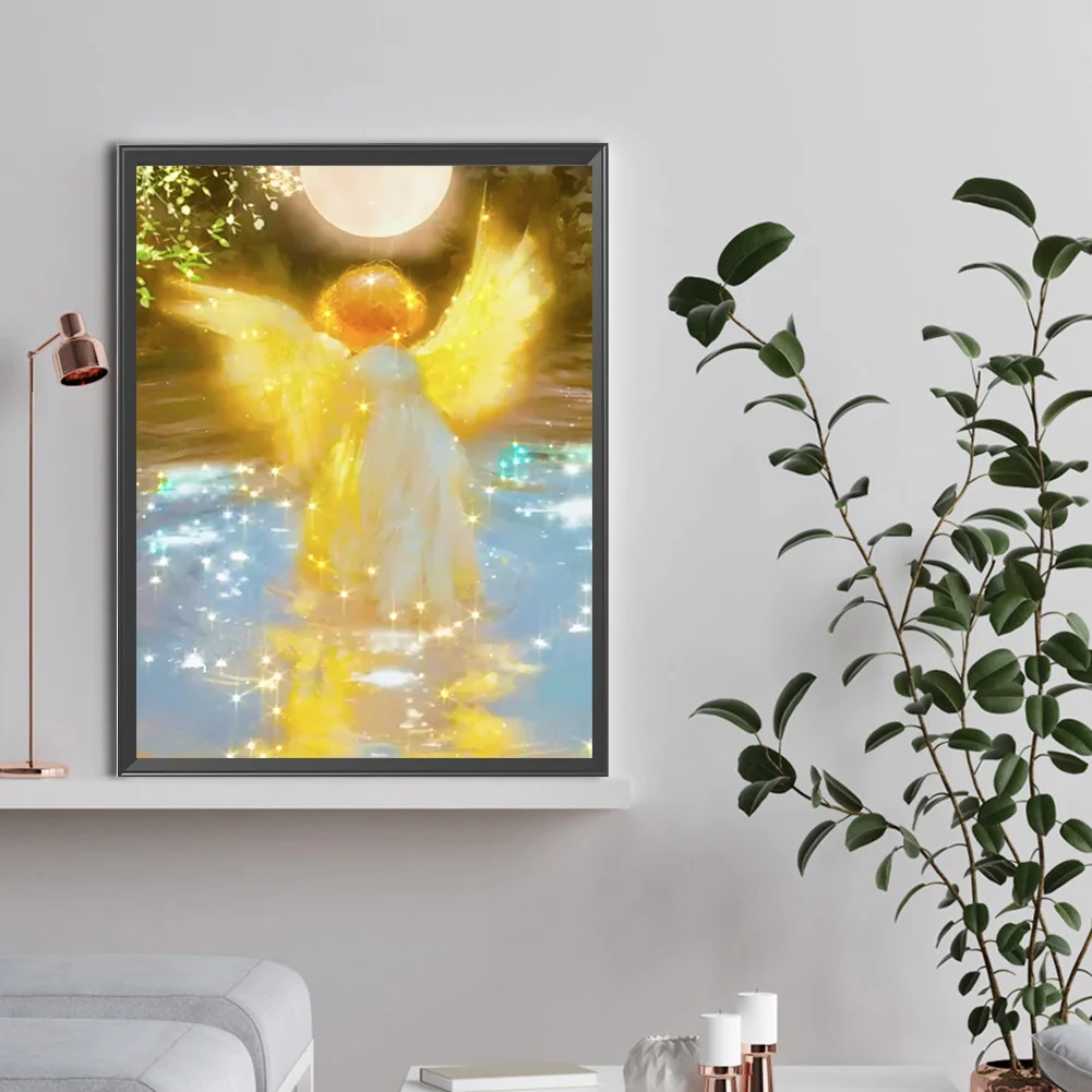 Full Round Diamond Painting 30*40cm - Water Angel