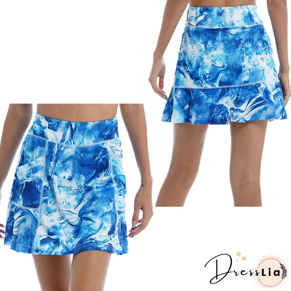 Women's Athletic A-Line Skirt Tennis Golf Skirt With Shorts Workout Running Skort