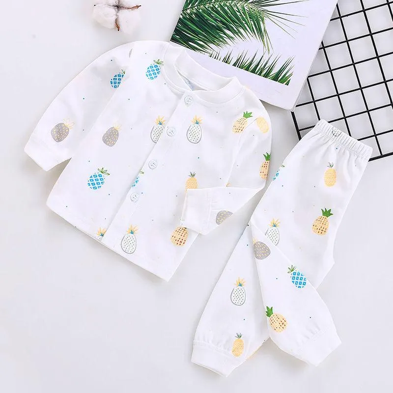 0-2 Years Soft Baby Clothes Set Spring Autumn Cotton Newborn Baby Boys Girls Clothes 2PCS Baby Pajamas Unisex Kids Clothing Sets