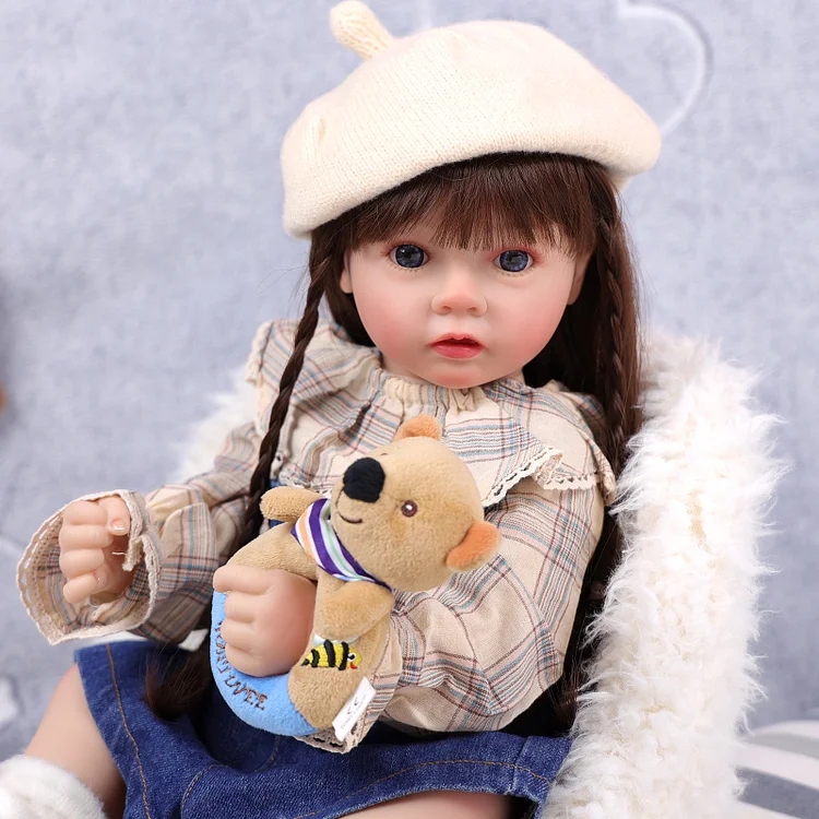 Babeside Daisy 22'' Adorable Reborn Baby Doll Blue Eyes Princess