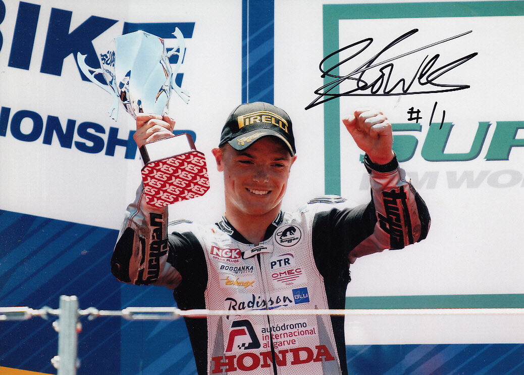 Sam Lowes Hand Signed Honda 7x5 Photo Poster painting WSBK.