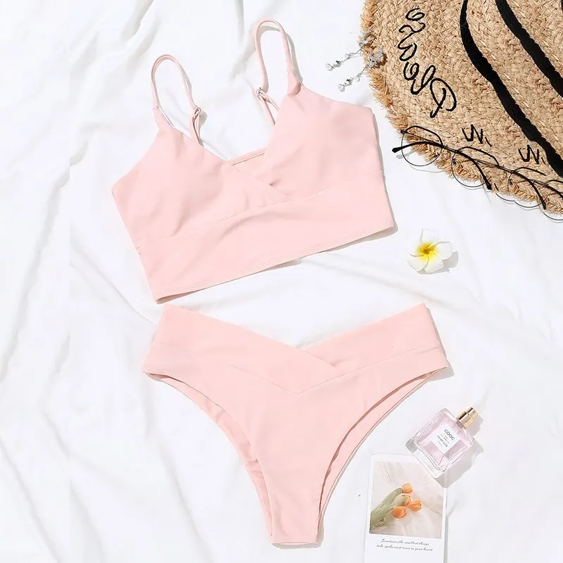 Para Praia 2021 Sexy Brazilian Bikini Set Micro Halter Swimwear Women ...