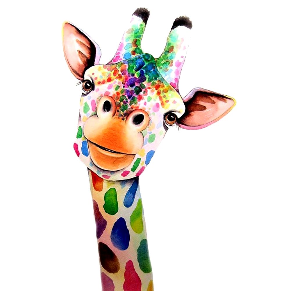 

Colorful Giraffe - 11CT Stamped Cross Stitch - 36*46CM, 501 Original