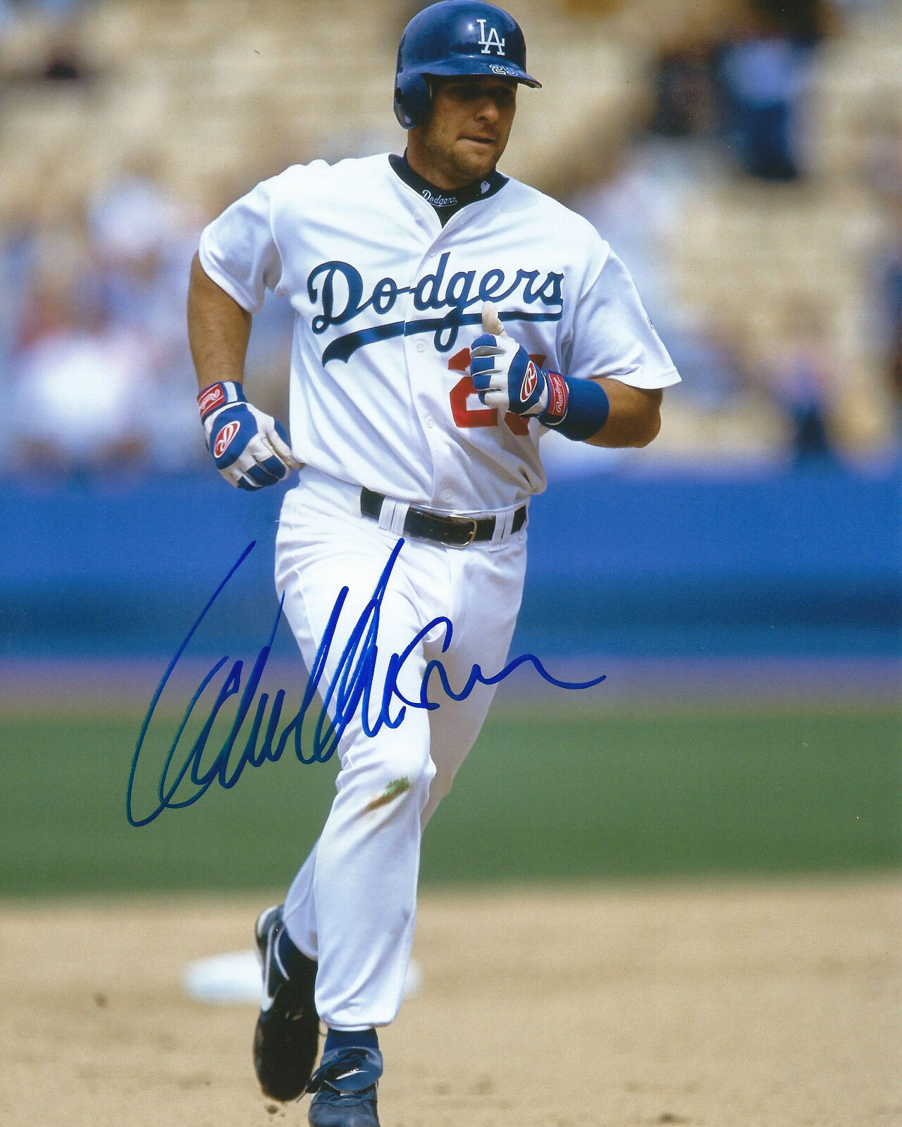 **GFA Los Angeles Dodgers *DAVE HANSEN* Signed 8x10 Photo Poster painting COA**