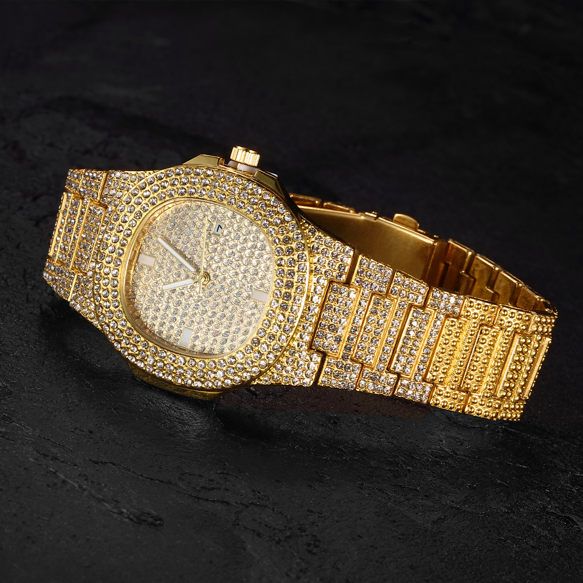 Iced Out Diamond Watch