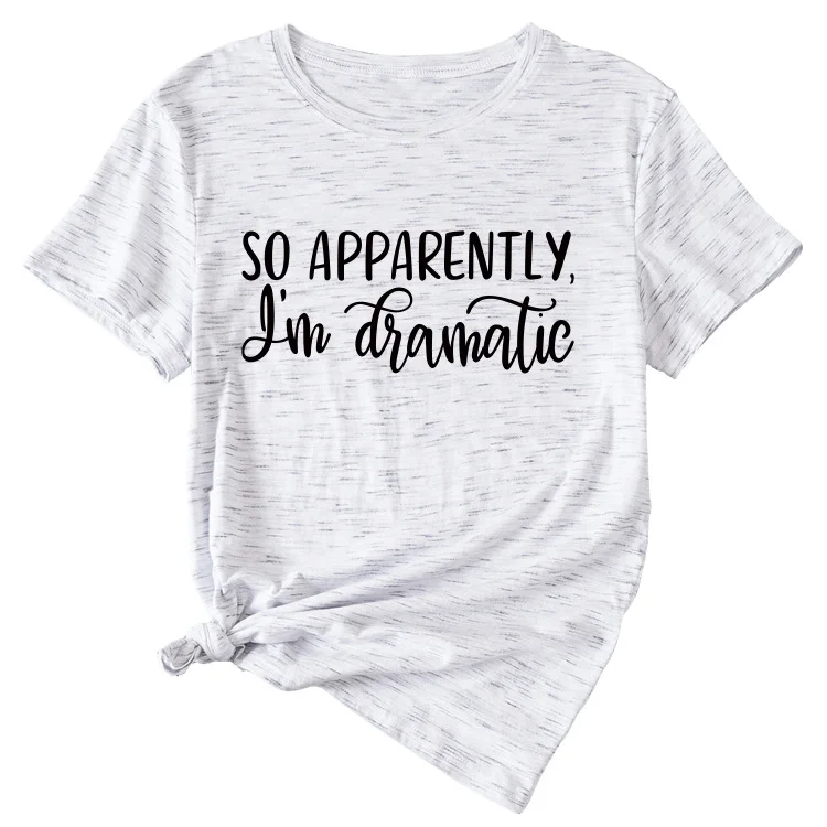 So apparently simple alphabet women's short sleeve T-shirt