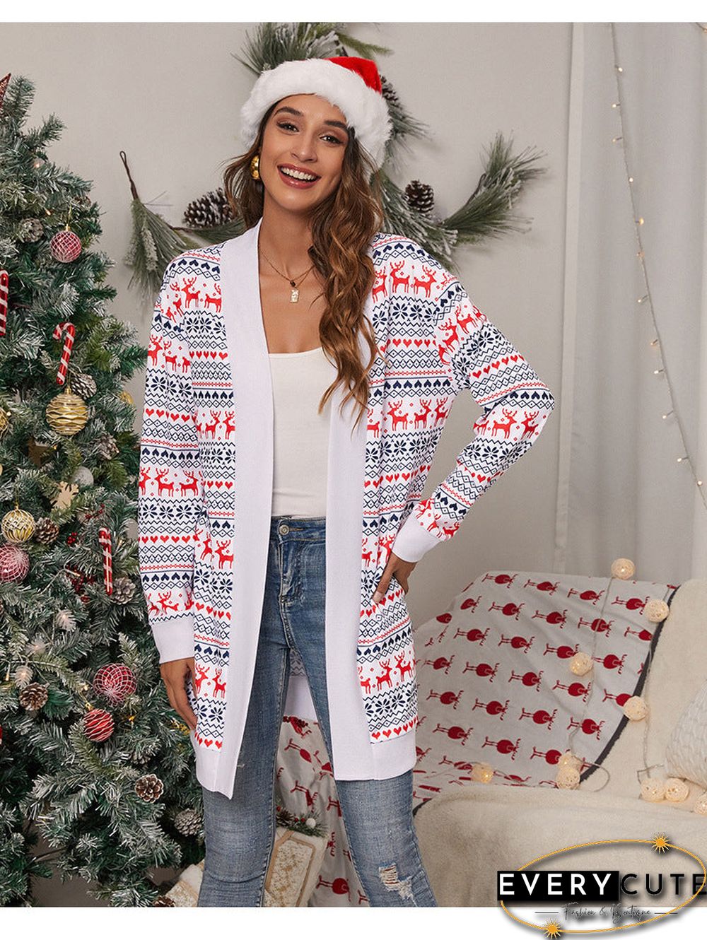 Open Front Cardigan Sweater Top