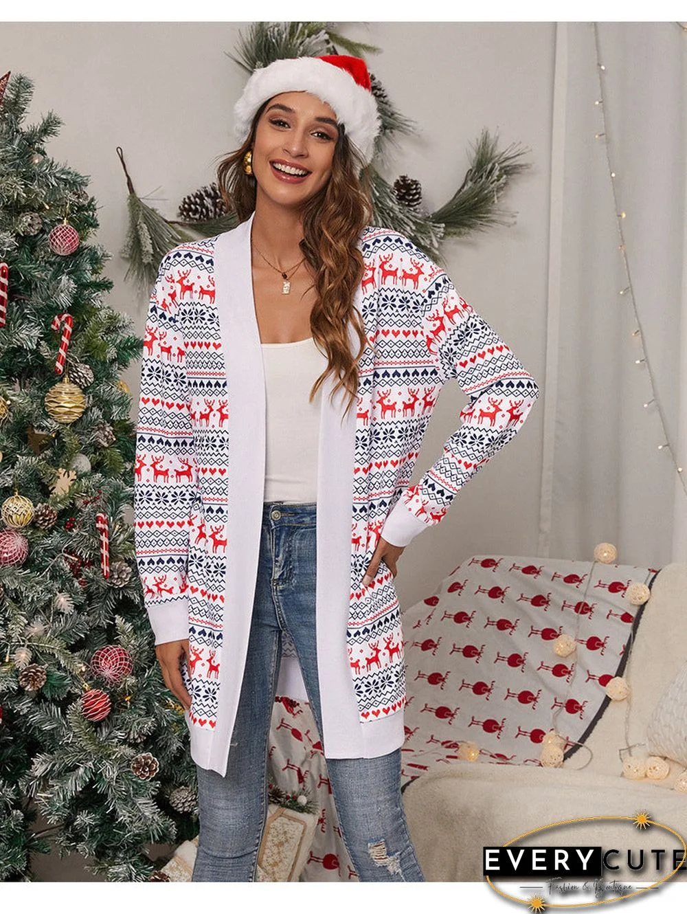 Open Front Cardigan Sweater Top