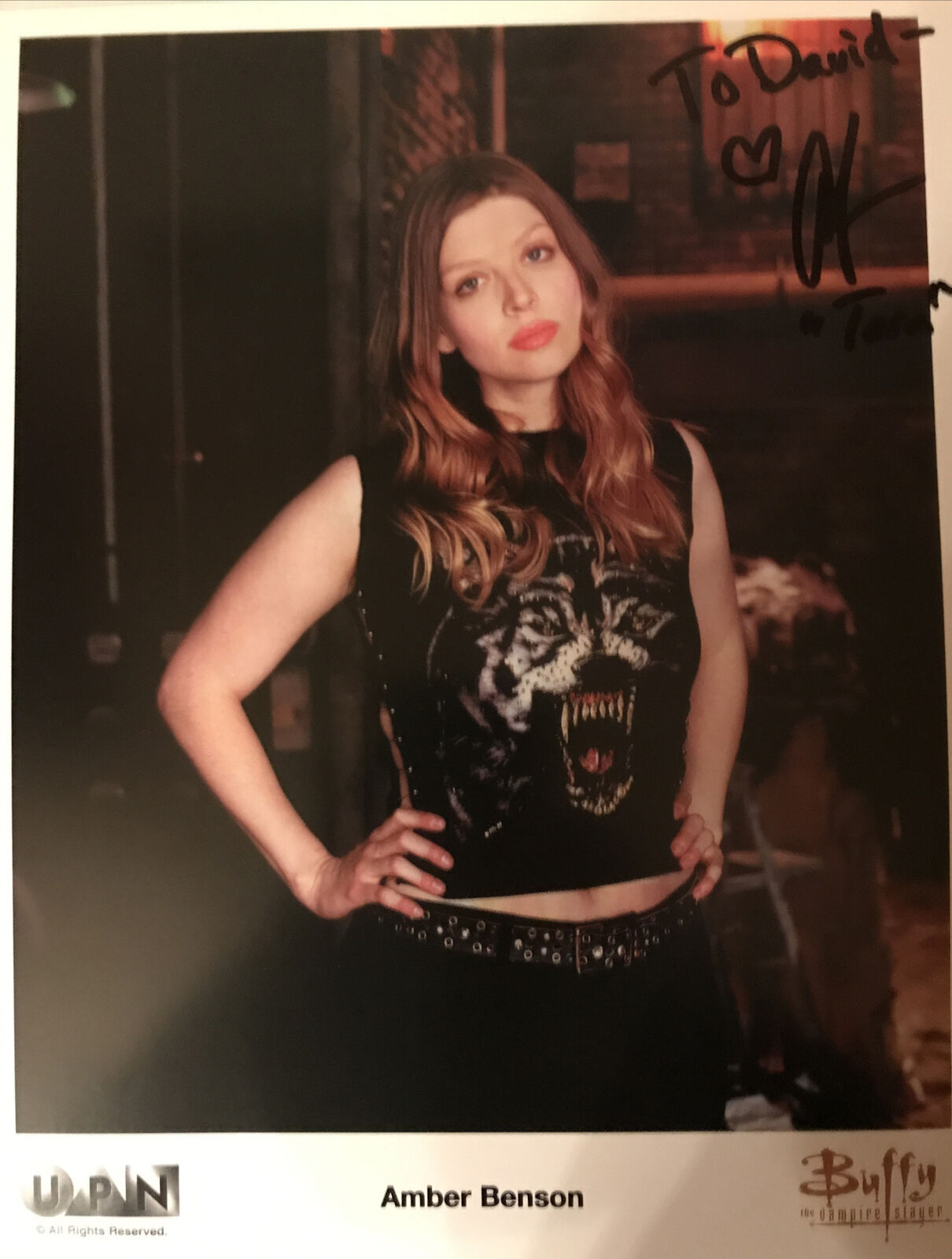 Amber Benson Buffy the Vampire Slayer BtVS Hand Signed / Autographed 8x10 Photo Poster painting