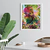 Diamond Painting -5D Full Round Drill Color Panther Animal