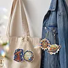 12pcs Starry Sky Elements Double-Sided DIY Diamond Painting Keychain Kit