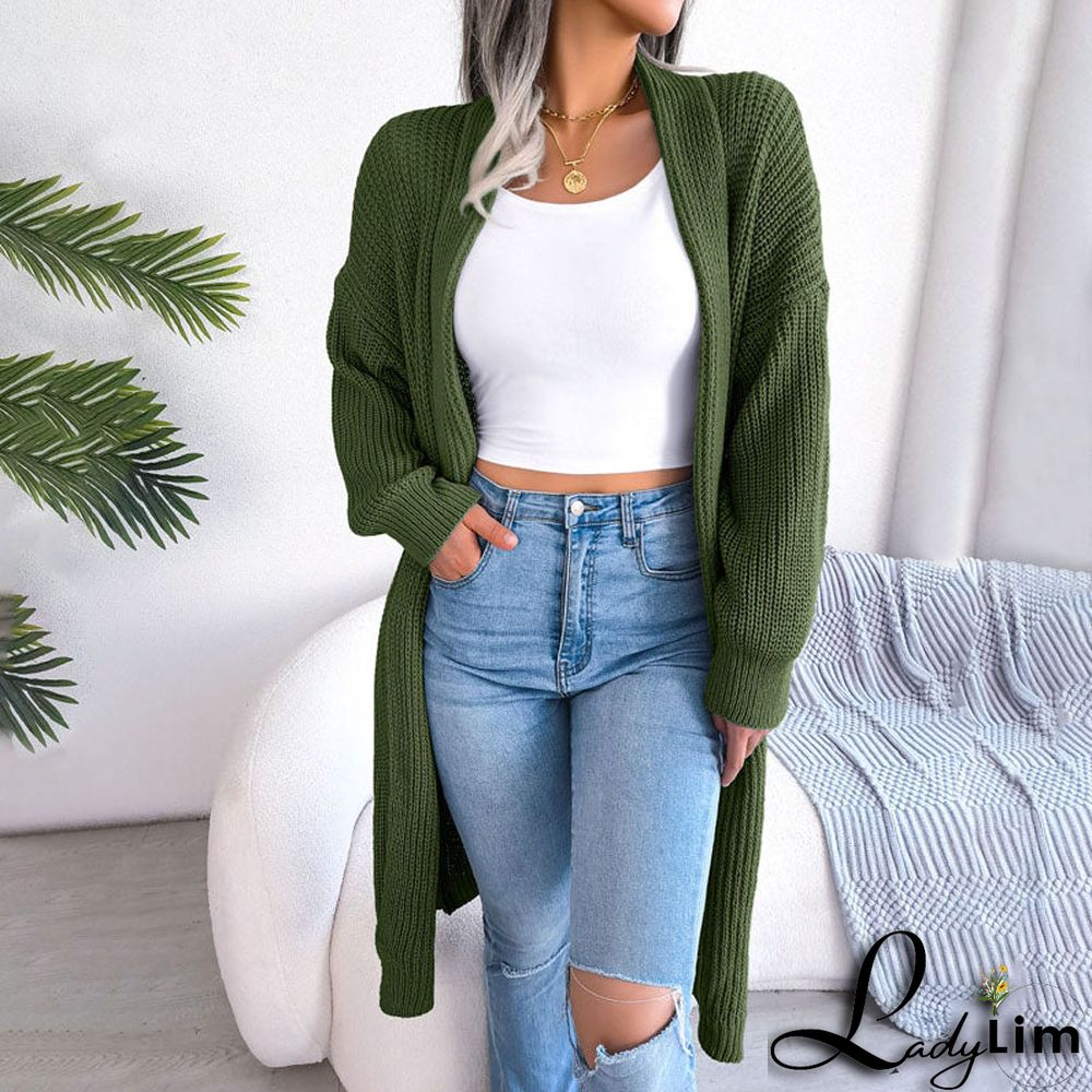 Casual Solid Colour Cardigan