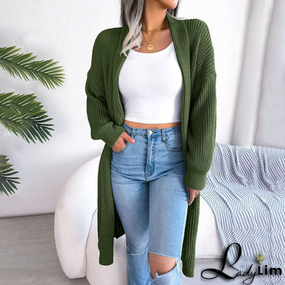 Casual Solid Colour Cardigan