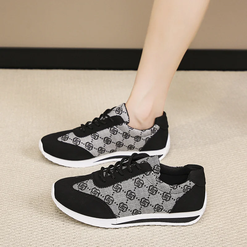 Tanguoant Tanguoant Training Shoes Small White Shoes Women's New Spring And Autumn Ins Fashion Korean Version Of Versatile Sports Running Flat Plate Shoes