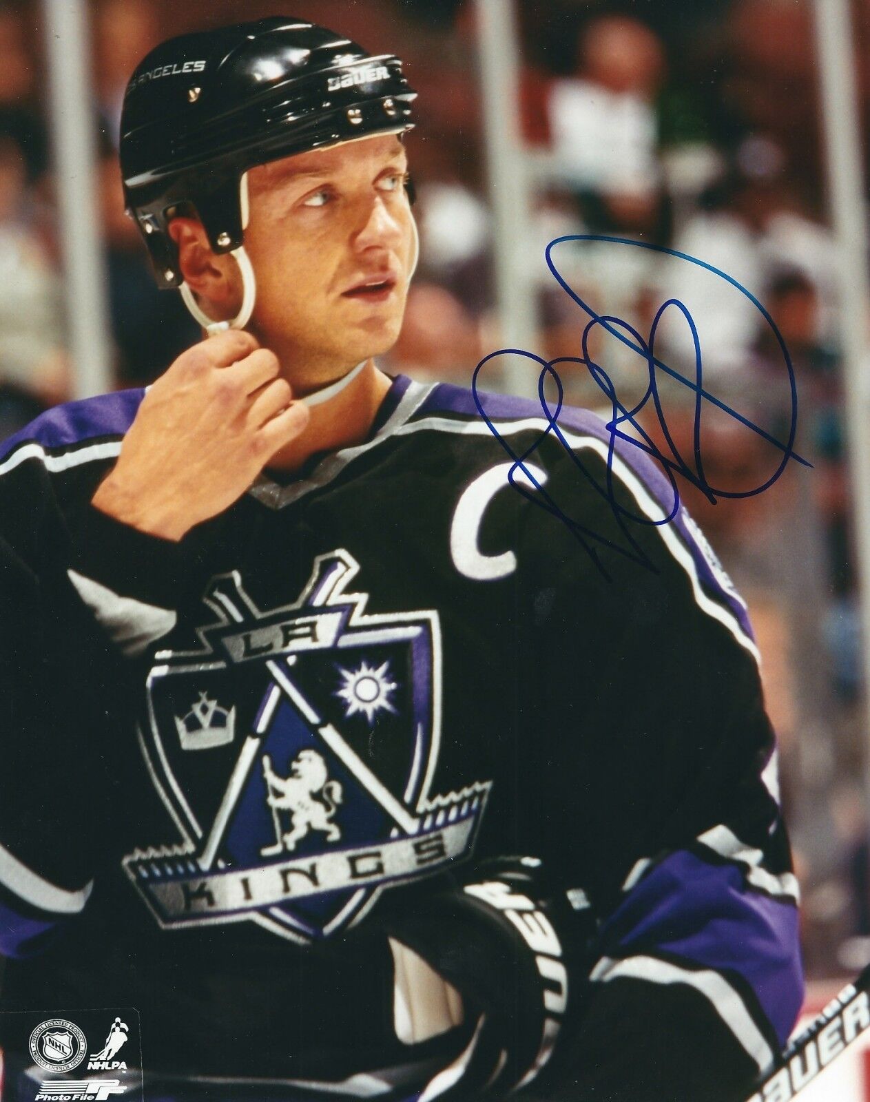 Autographed Rob Blake Los Angeles Kings 8x10 Photo Poster painting - COA