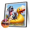 Diamond Painting-DIY Round Part AB Drill Dog(45*45CM)