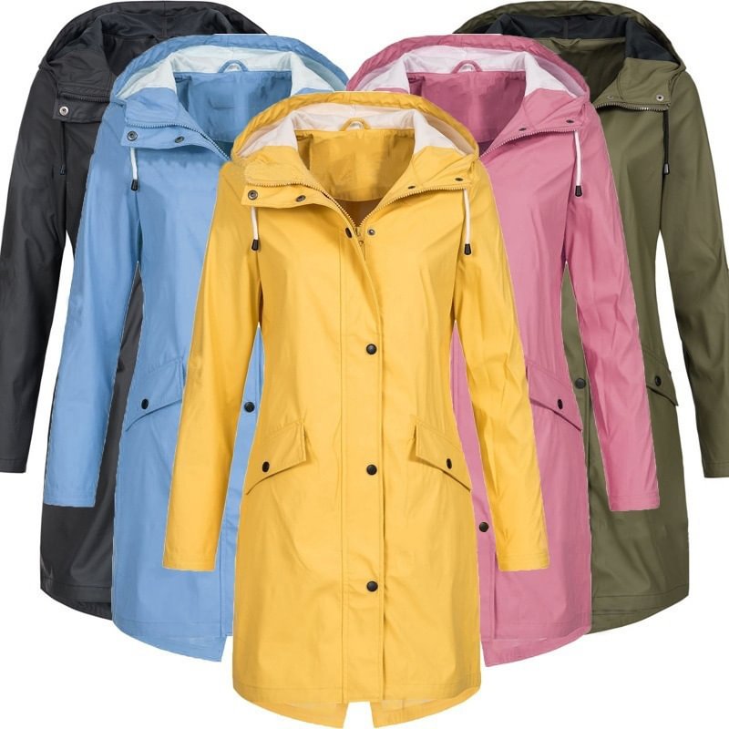 Solid Color Shell Jacket Outdoor Mountaineering Clothing Coat