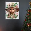 Diamond Painting-DIY Crystal Rhinestone Flower Hat Girl