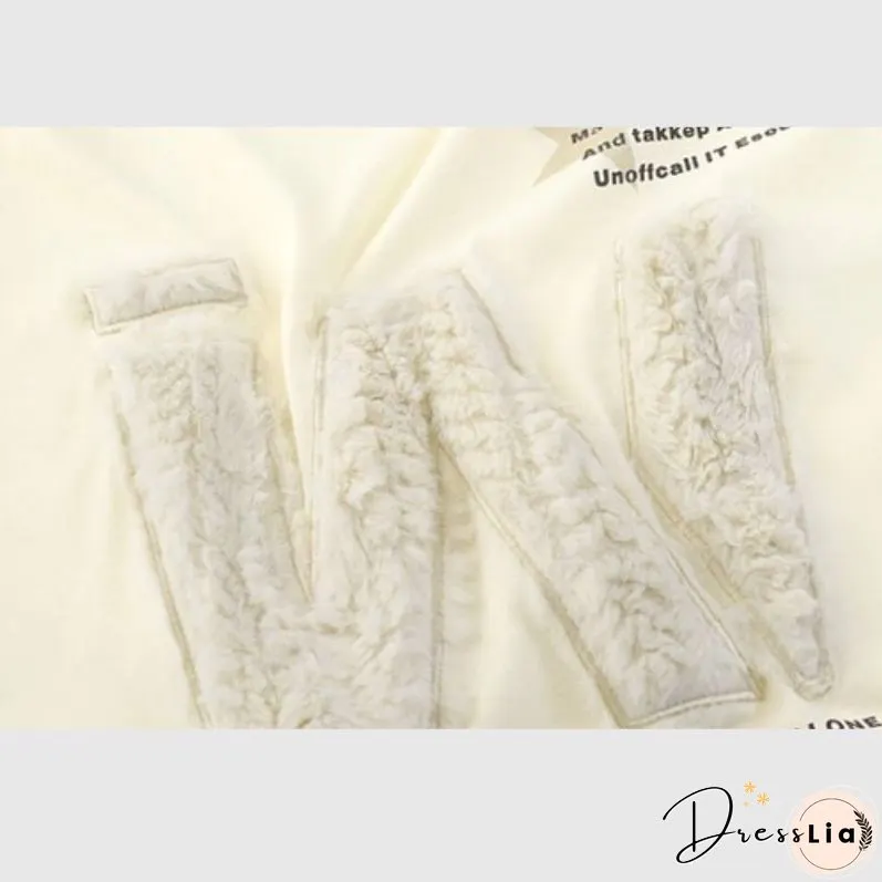 Letter Embroidered Tee