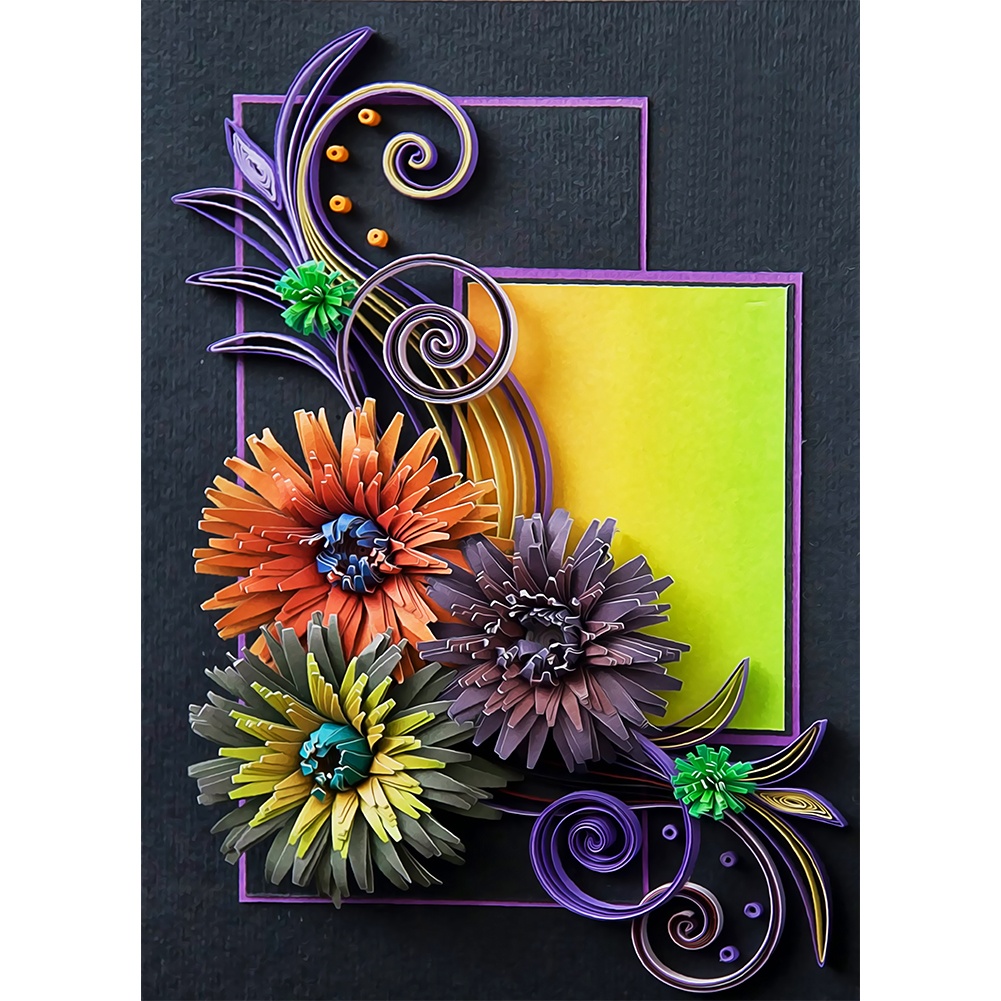 

Flower Quilling Paper - Special Shaped Diamond Painting - 30*40CM, 501 Original