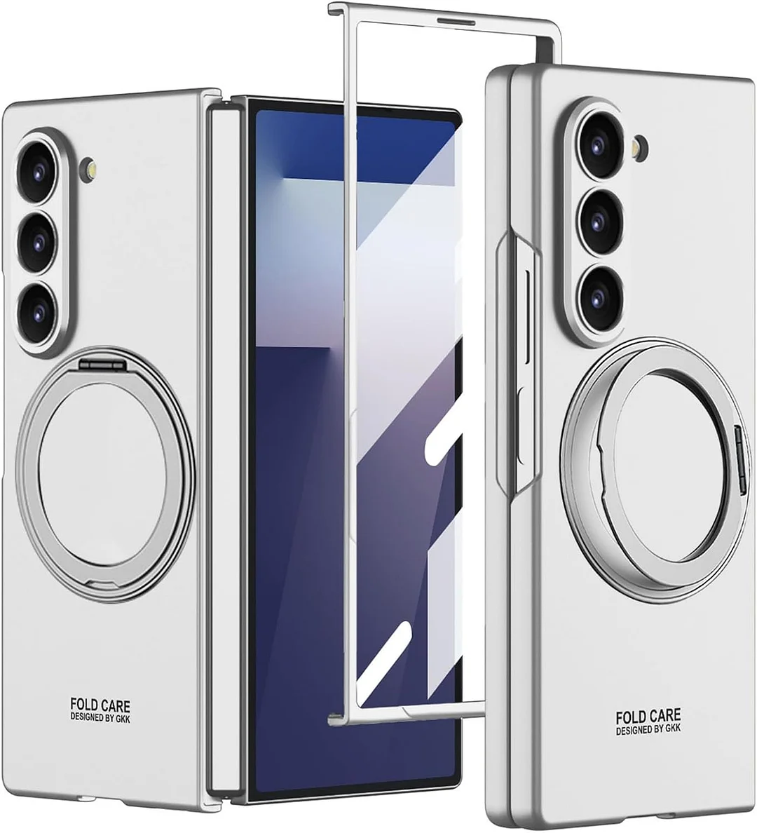 Compatible with Samsung ZFold7/6 mobile phone case 5/4 external 360 rotating bracket magnetic wireless charging ultra-thin protective cover