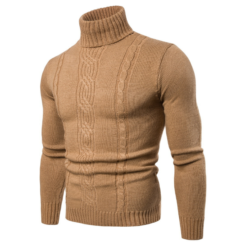 Fashion Jacquard Sweater Solid British Casual Pullover Sweater