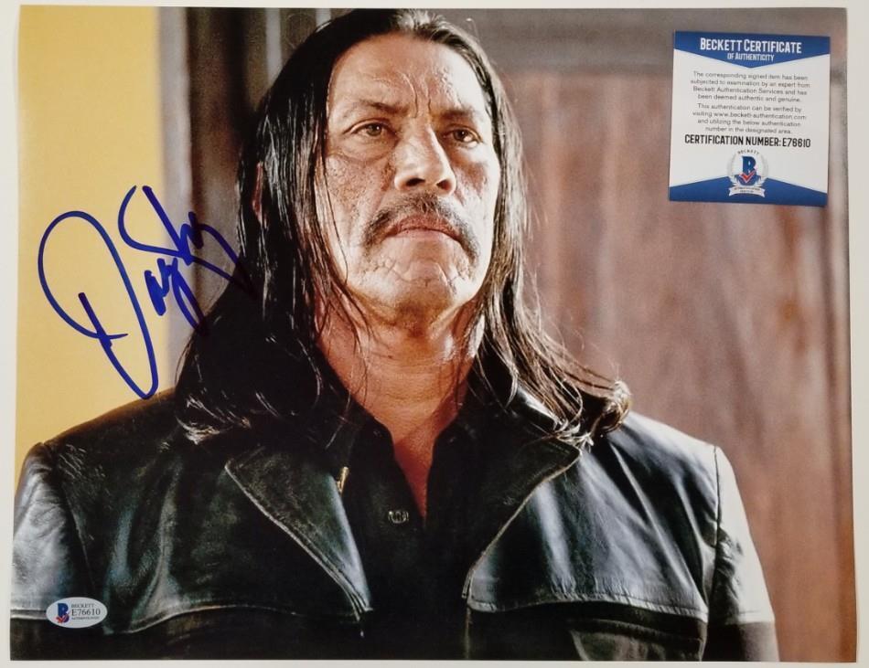 DANNY TREJO Signed 11x14 Photo Poster painting #2 Machete Actor Auto~ Beckett BAS COA