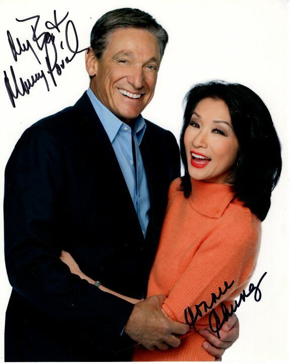 MAURY POVICH and CONNIE CHUNG signed autographed Photo Poster painting