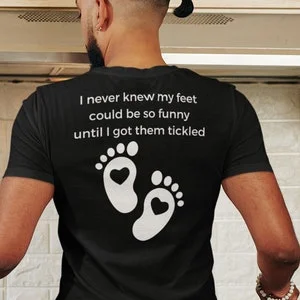 pornhint Pornhint Kinky shirt Foot Fetish Shirt Feet lover shirt Feet Pun Kink Gift for best friend Funny shirt Shirt with back design Pun design BDSM shirt