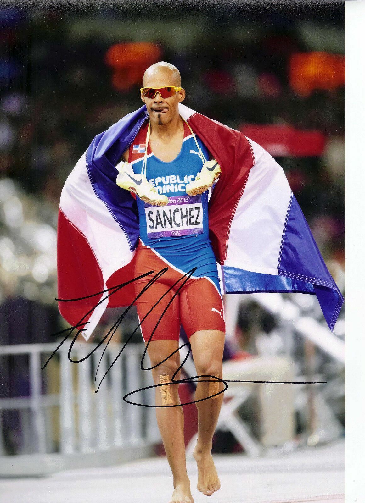 Felix Sanchez Genuine Hand Signed 12x8 Photo Poster painting London 2012