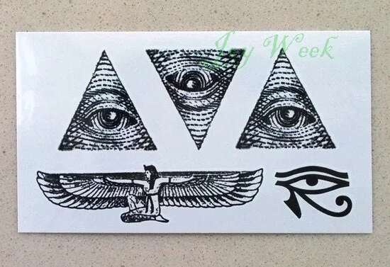 Waterproof Temporary Tattoo sticker protector of Ancient Egypt Greece Egyptian totem Anubis tatto flash tatoo fake tattoos 7
