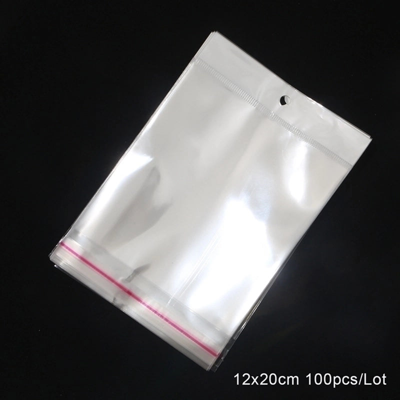 Minimalist Commute Solid Color Plastic Jewelry Packaging Bags