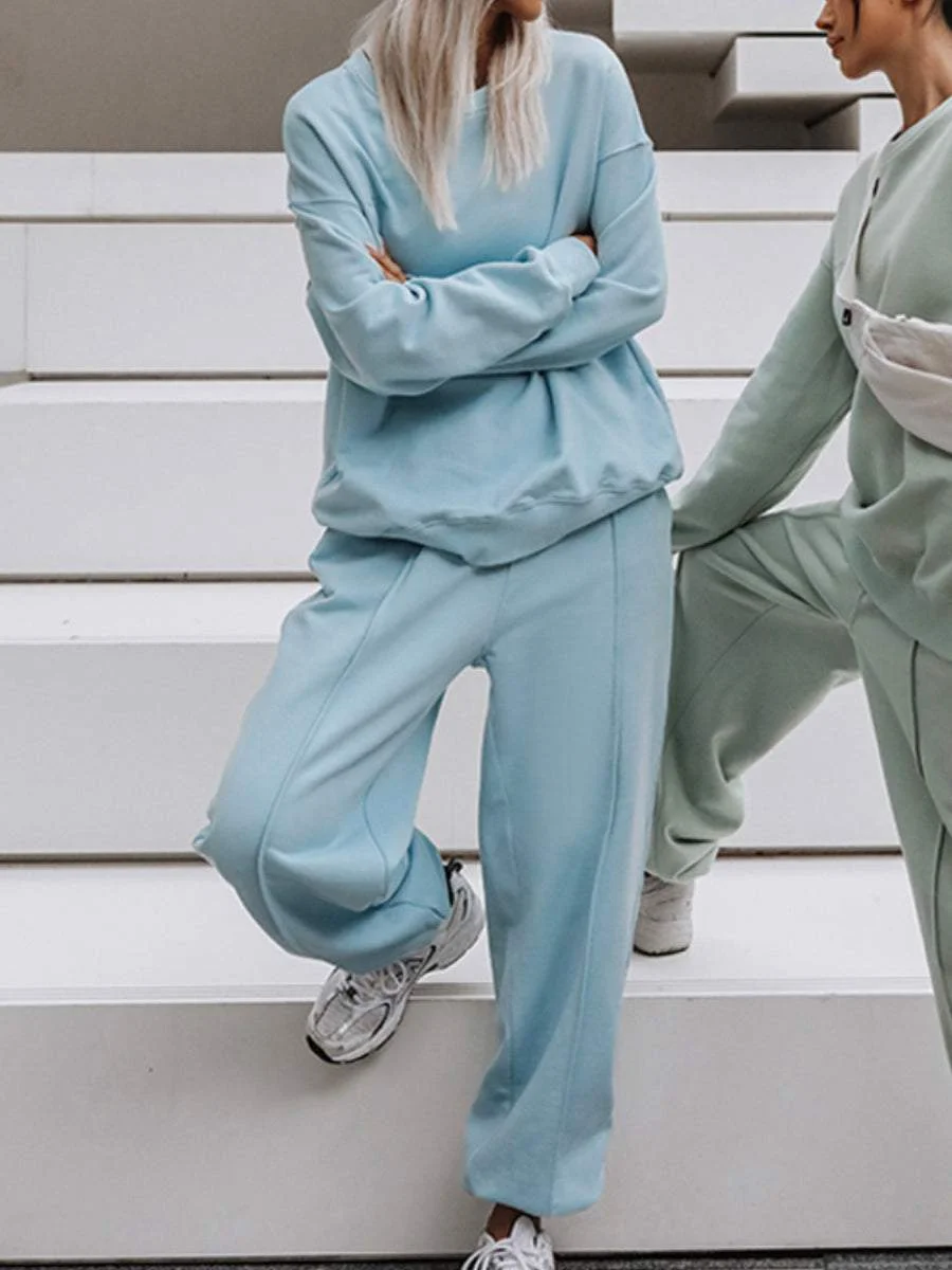 Loose Sports and Leisure Sweater Suit