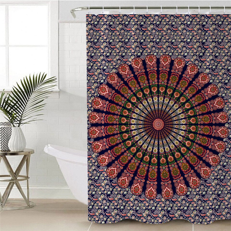 

Mandala - Print Shower Curtain, 180*180cm, 501 Original