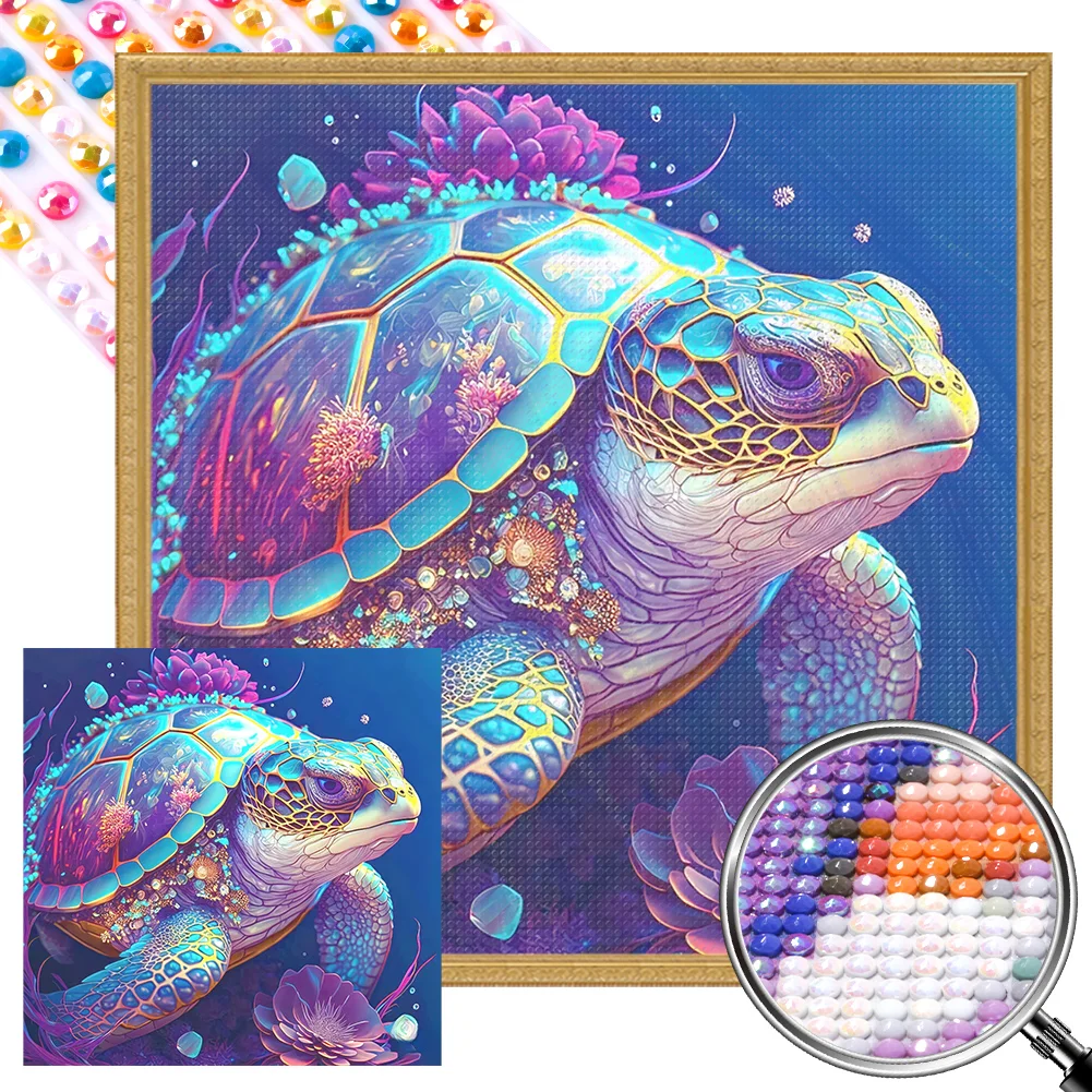 Beach Turtle - Full Round - Diamond Painting (30*40cm)