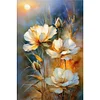 Diamond Painting-DIY Full Round Drill Orange Flowers(40*60 CM)